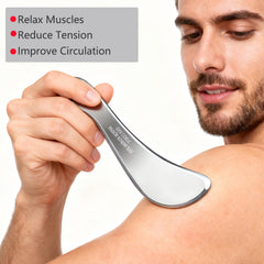 GYX COELE raspador muscular acabado espejo ofrece deslizamiento suave.