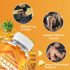 HAAYI potassium gummies pineapple flavor makes daily supplementation feel tasty.