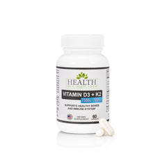 HAIOTB D3+K2 bottle-front showing 60 capsules for daily wellness