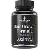 Hair Thickness Maximizer Lustriva bottle ready for daily hair growth support.