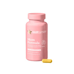 HAIRtamin MOM prenatal bottle promoting hair health during pregnancy