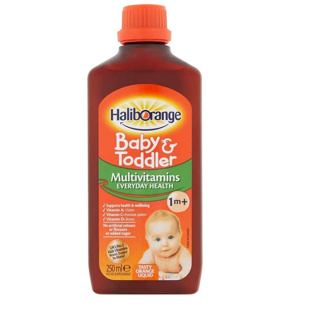 Haliborange baby liquid bottle front view for immune support routine