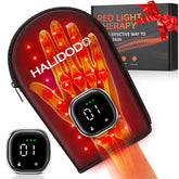 HALIDODO cordless red light glove on hand offering comfort and ease of use