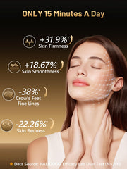 HALIDODO face mask worn on the face supports convenient at-home sessions
