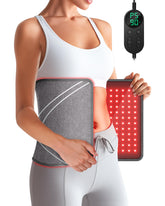 HALIDODO red light therapy pad front-view offers broad back coverage for daily comfort.