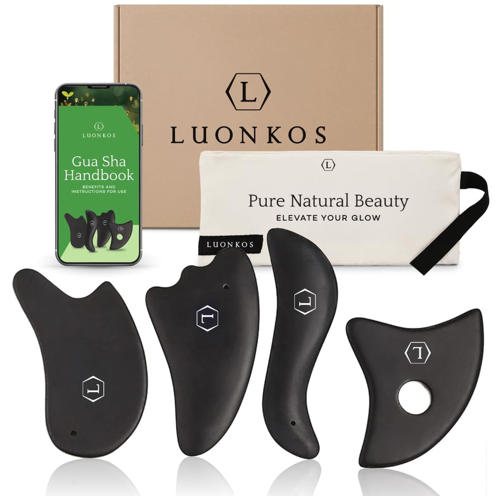 Hana Emi LUONKOS large Bian Stone facial tool front view for silky glide