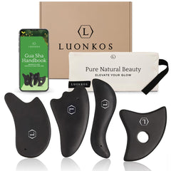 Hana Emi LUONKOS large Bian Stone facial tool front view for silky glide