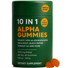 Hanachi box of 10-in-1 Alpha Shilajit Gummies for daily energy