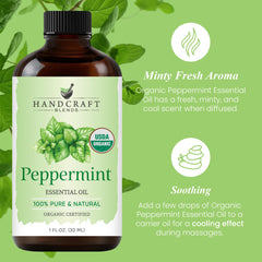 Handcraft Blends Aceite de Menta para aromaterapia diaria en casa