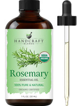 Handcraft Blends aceite de romero organico en frasco 1oz para aromaterapia