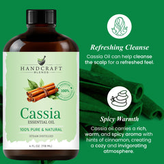 Cassia oil being used in candle making with warm spice aroma from Handcraft Blends.