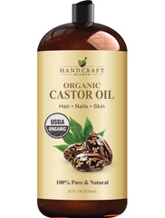 Handcraft Blends Organic Castor Oil bottle pour for DIY skincare and hair care