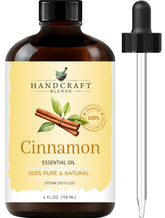 Handcraft Blends cinnamon oil bottle in amber glass protecting aroma for diffusers