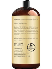 Skin application with Handcraft Blends coconut oil for silky moisturization