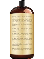 Pouring Handcraft Blends fractionated coconut oil for quick absorption