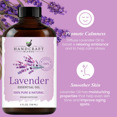 Handcraft Blends Lavender oil in diffuser setup for calming aromatherapy sessions.