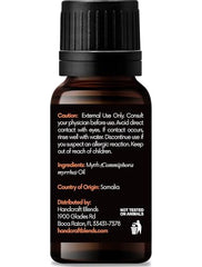 Handcraft Blends Myrrh oil with dropper cap enables precise, mess-free dosing.