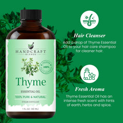 Handcraft Blends Thyme Oil applied to skin-friendly carrier for DIY skincare.