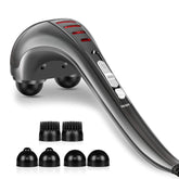 Hangsun MG460 handheld massager targeting neck and back with focused pulses
