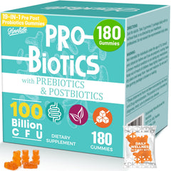 Hanliste Probiotic Gummies front packaging for easy daily gut support