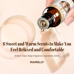 Hanolly 6x10ml bottle lineup with potent scents for crafting