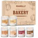 Hanolly Bakery Candles Set Pumpkin Pie creates warm ambiance for fall evenings