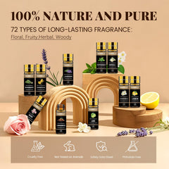 Hanolly essential oils in a diffuser scene for calming ambiance