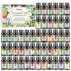 Hanolly essential oils set bottle lineup for versatile aroma experiences