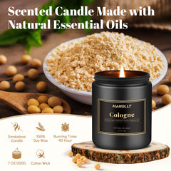 Hanolly Sweet Tobacco candle, warm aroma for cozy evenings.