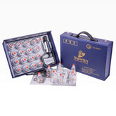 Hansol cupping therapy set with 17 cups and pump for convenient home massage