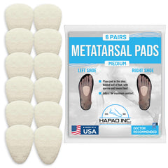 HAPAD metatarsal pads forefoot inserts provide all-day comfort and pressure relief in shoes.