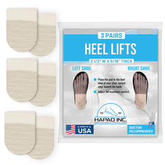 HAPAD premium heel pads inserts secure a loose-fit and all-day comfort in shoes.
