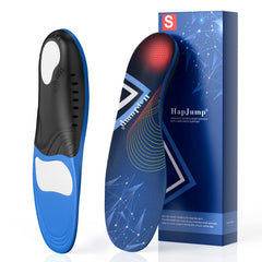 HapJump plantar fasciitis insoles arch-support stabilize feet for daily activities.