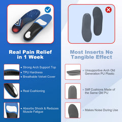 HapJump insoles trimmed-to-fit back line for easy size adjustments in shoes.