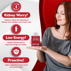 Happee Kidney Cleanse cranberry extract visual emphasizing natural detox ingredients.