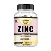 Happi Mi Nutrition zinc bottle pour showing easy immune support on the go