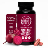 Happy Healthy Hippie beet root capsules bottle for daily wellness and natural energy