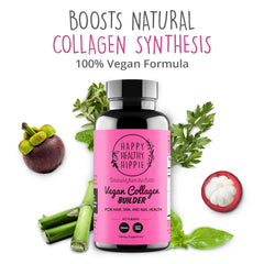 Happy Healthy Hippie capsules ready to swallow for easy beauty routine.