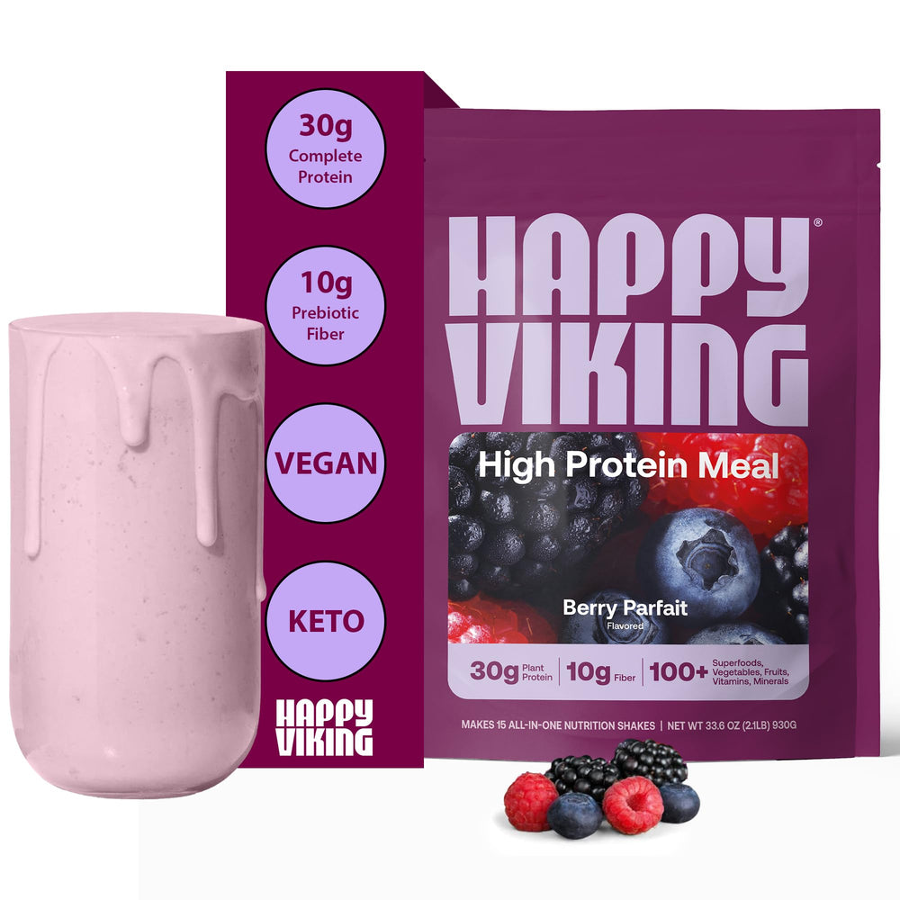 Happy Viking Berry Parfait Protein pack for mixing and balanced nutrition