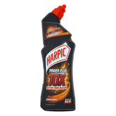 Harpic Power Plus bottle close-up for efficient home cleaning.