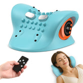 HarrFlow neck massager showcasing heat therapy for soothing neck tension.