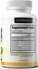 Harvest Vitality Lipitrex capsules in hand ready for daily use.