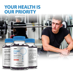 Havah Primo TRT bottle side view highlighting compact design for daily use.