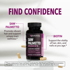 HAVASU Nutrition Biotin 5000mcg capsules highlight nails and skin benefits in a vegan formula