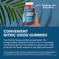 Gummies poured from HAVASU bottle for pre-workout convenience