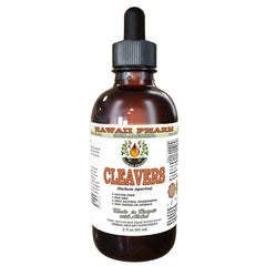 Hawaii Pharm Cleavers bottle, alcohol-free extract, ideal for daily herbal routines.