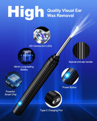 HaYiue ultra slim 3-5mm lens reaching the eardrum safely