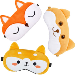 Haysandy dog face eye mask 3-pack for comfortable light blocking during sleep