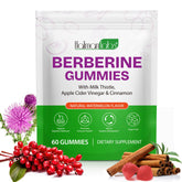 HBIKCLYC Berberine Gummies bottle front view highlighting sugar-free wellness support