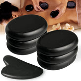 HDYAR hot stones set of six oval stones for deep tissue massage.